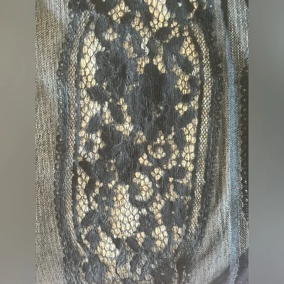 Sheer Lace Maxi Nighty Teddy Chemise Dress Longhorn Goth Whimsigoth witch Addams - Picture 10 of 10